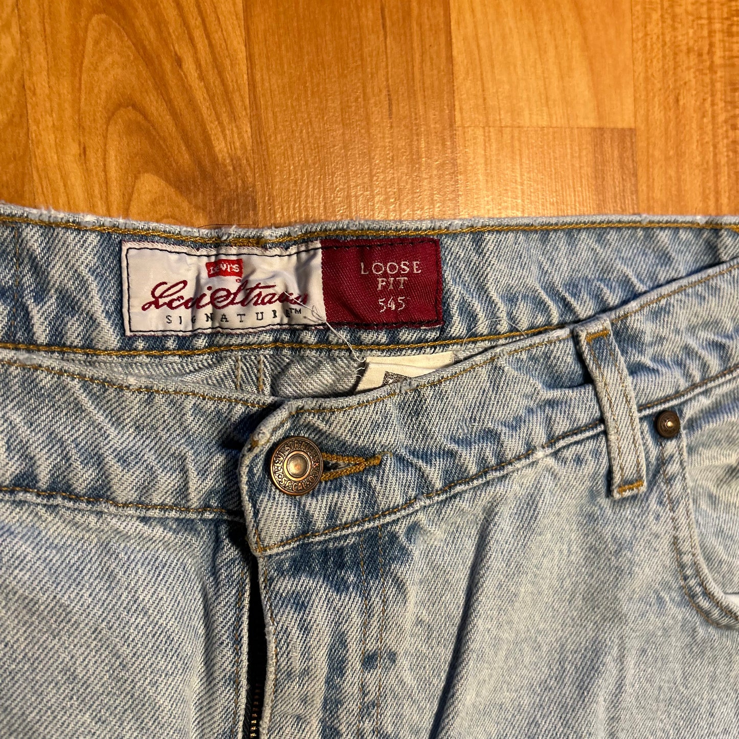 90's Levi Loose Fit 545 Chopped Denim Jeans - 39" x 24.5"