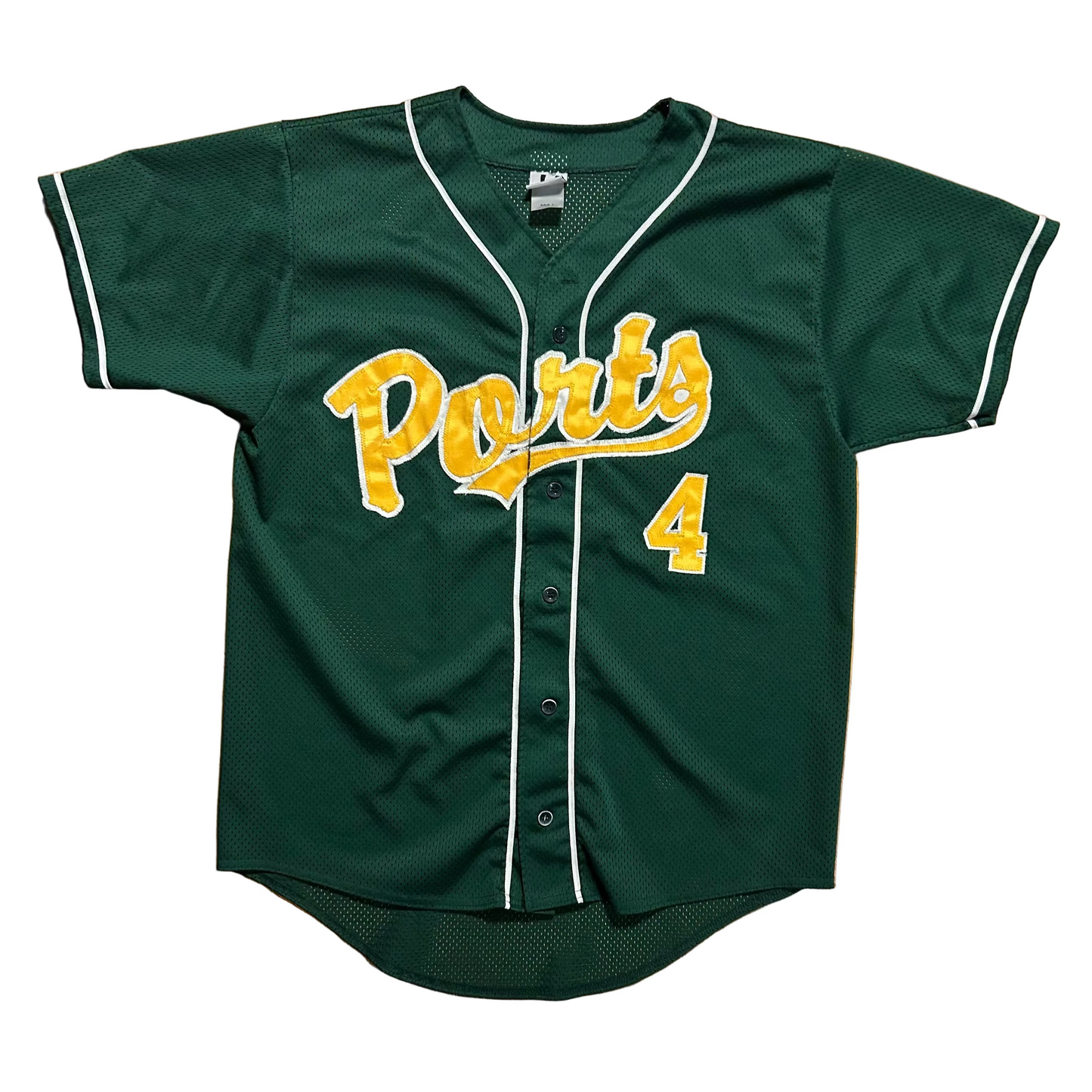 Stockton Ports MiLB 4 Green Baseball Jersey - Large - 23” x 28”