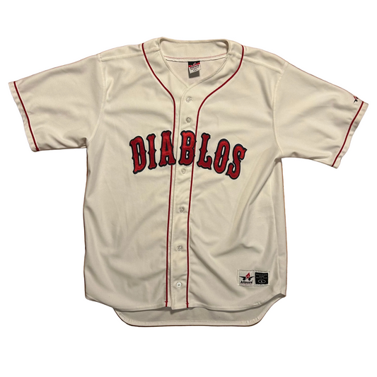 Mexico Diablos Sanchez 6 White Red Jersey Shirt - XLarge - 24” x 28”