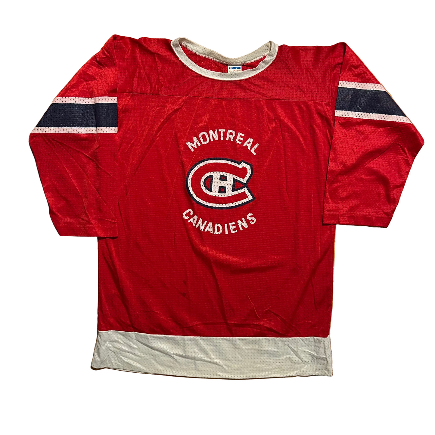 70’s Champion Montreal Canadiens Red Hockey NHL Jersey - Large - 23” x 28.5”