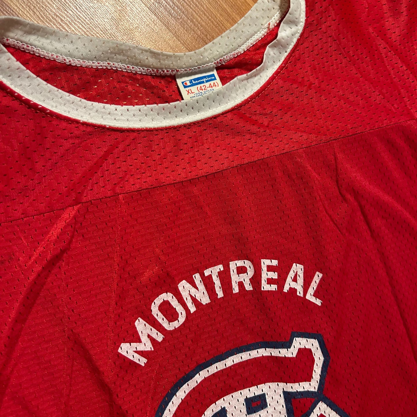 70’s Champion Montreal Canadiens Red Hockey NHL Jersey - Large - 23” x 28.5”
