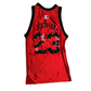 90/00’s Starter Chicago Bulls Michael Jordan Red Nylon Jersey Shirt - Small - 18” x 29”