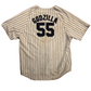 80/90’s Russell Athletics New York Yankees Godzilla 55 Hideki Matsui MLB Baseball Jersey Shirt - XLarge - 28” x 35”