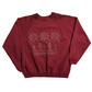 90’s Tultex Winter Scene Red Maroon Crewneck Sweatshirt - XLarge - 25" x 26.5"