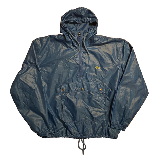 Izod Lacoste Blue Nylon Anorak Jacket - XLarge - 28" x 29"