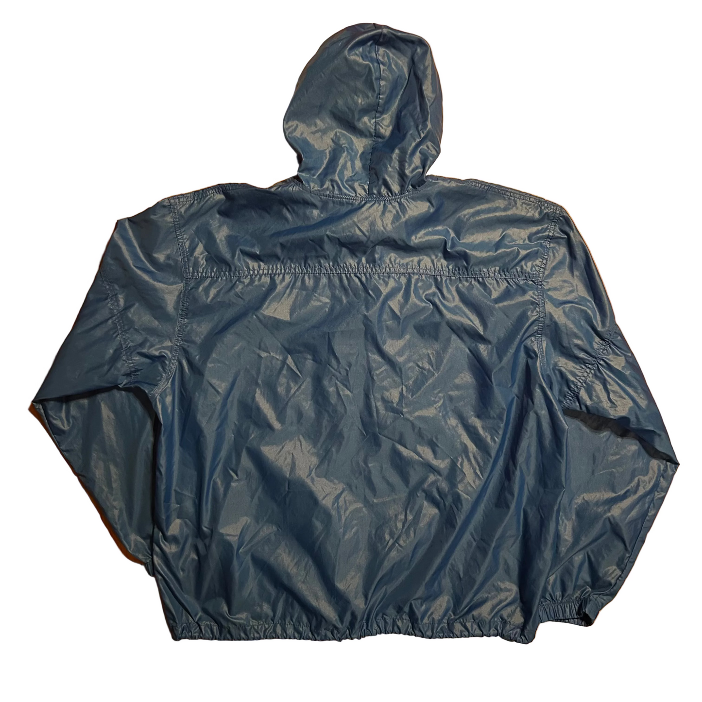 Izod Lacoste Blue Nylon Anorak Jacket - XLarge - 28" x 29"