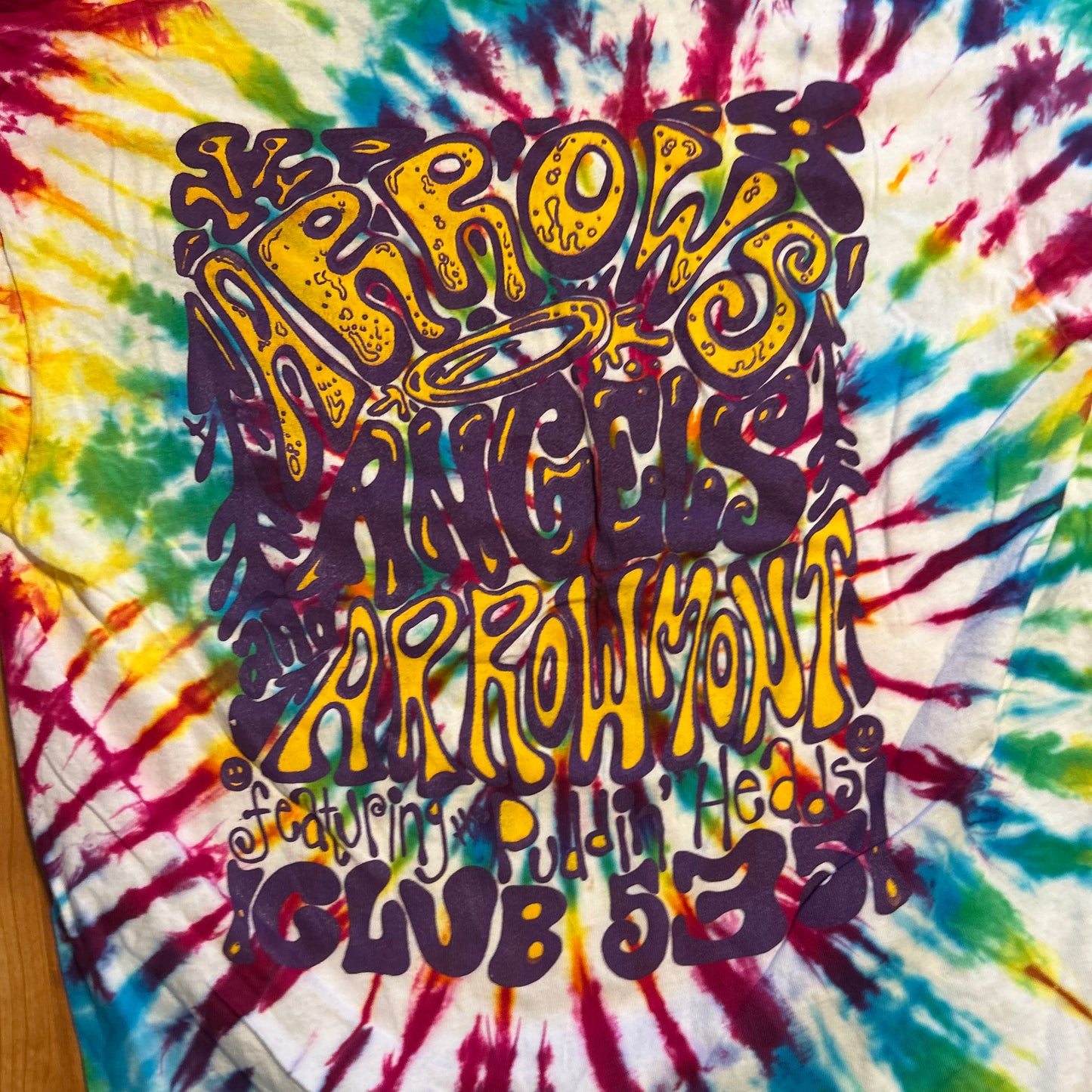 90’s FOTL Peace Love Pi Phi Tie Dye Tshirt - Large - 22" x 28"