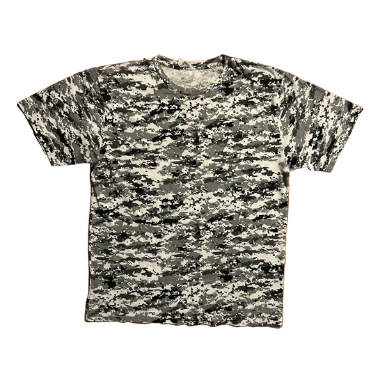 Digi Camo Black White Tshirt - Medium - 21" x 28"