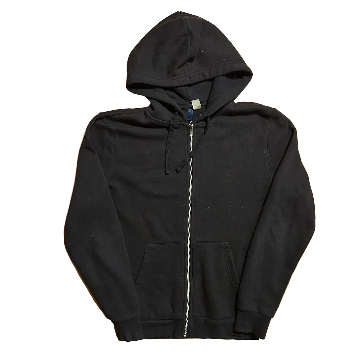 H&M Divided Navy Blue Zip Up Hooded Sweatshirt - Large - 22" x 27"