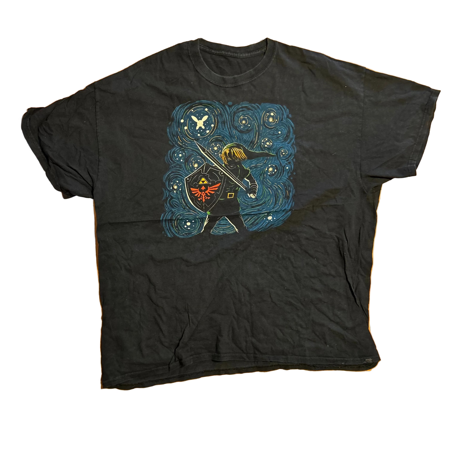 Zelda Black Video Game Tshirt - XLarge - 25" x 30"