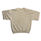 80/90’s Soffee To Everything there is a Season Turn Turn Turn Grey Crewneck Cutoff Short Sleeve Sweatshirt - Large - 23.5" x 28"