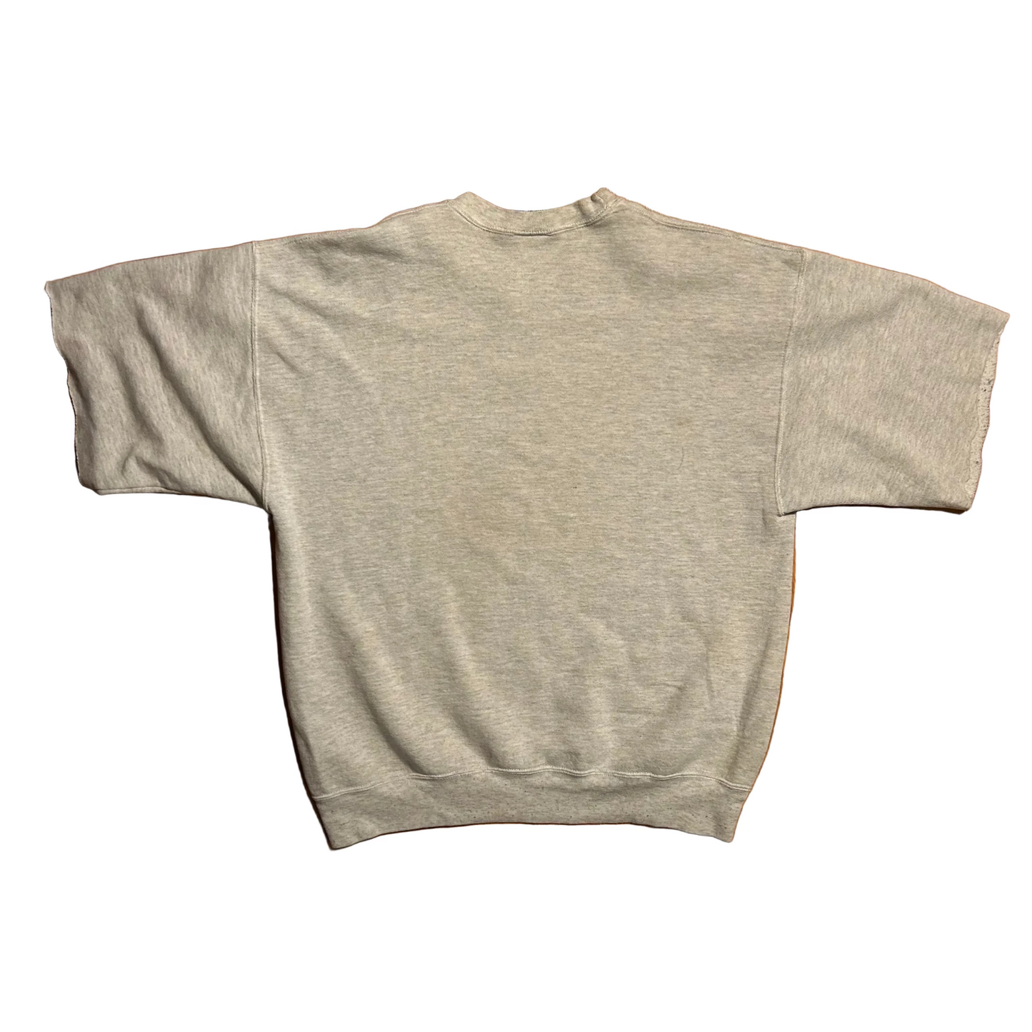 80/90’s Soffee To Everything there is a Season Turn Turn Turn Grey Crewneck Cutoff Short Sleeve Sweatshirt - Large - 23.5" x 28"