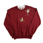 Morning Sun Fall Autumn Cat Maroon Red Double Collared Crewneck Sweatshirt - Medium - 21" x 25"