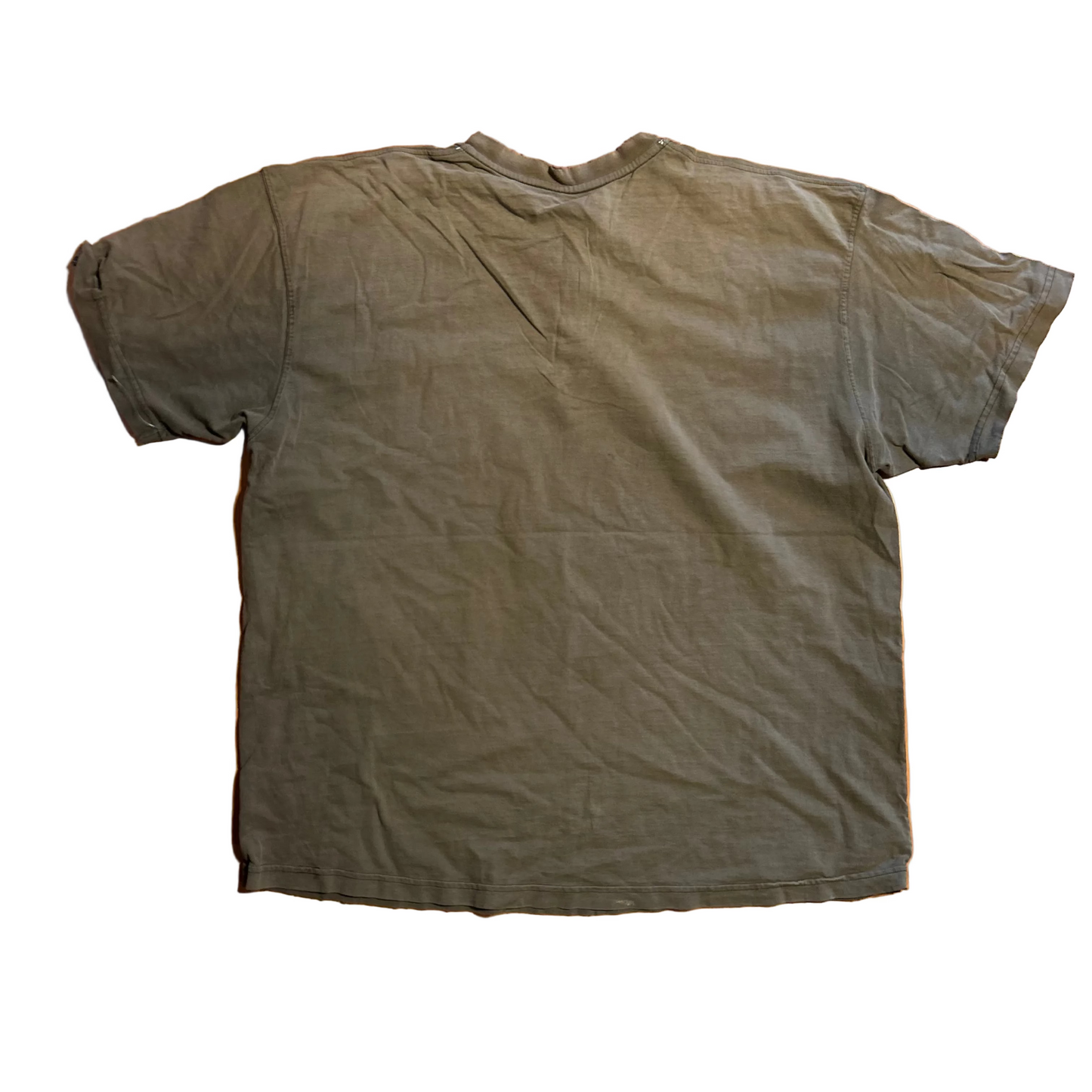 Carhartt Carphartt Brown Green Faded Distressed Pocket Tshirt - XLarge - 26" x 31"