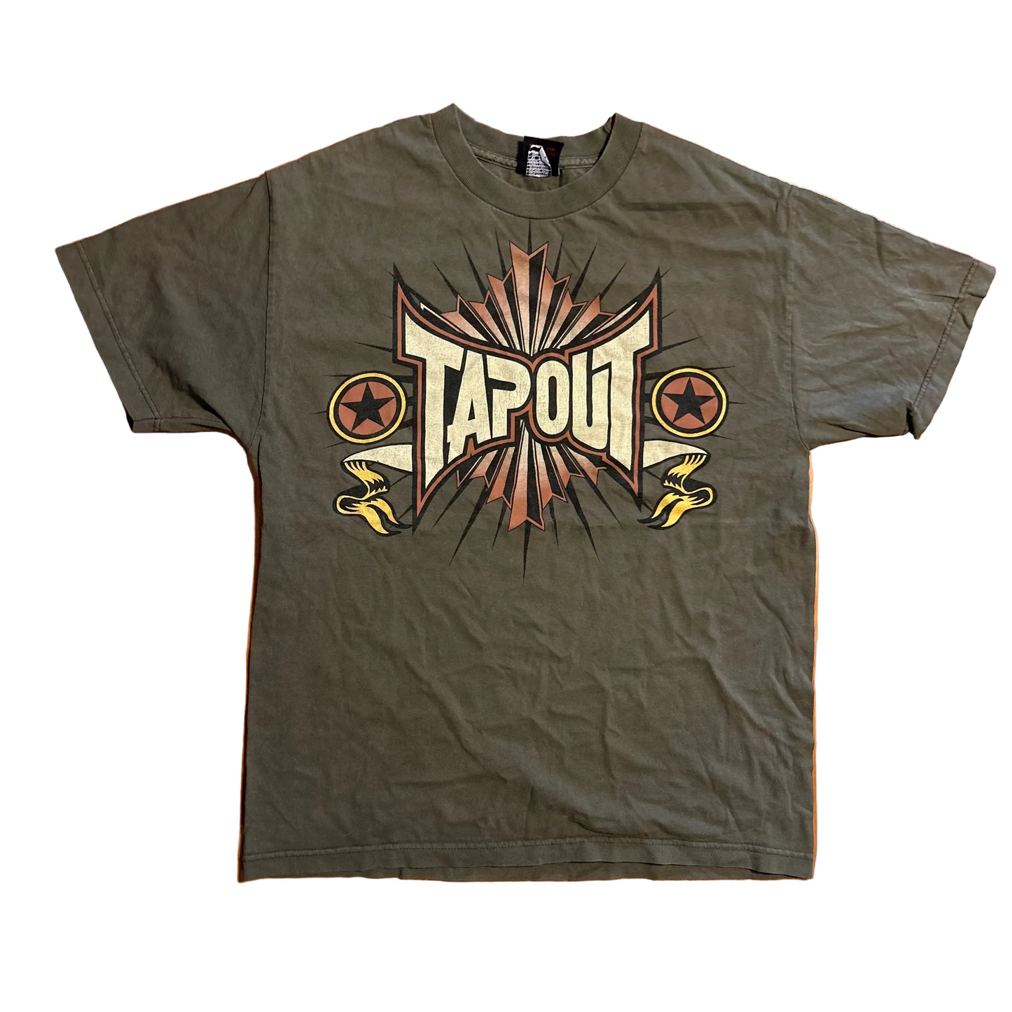 90/00’s Tapout Green Cotton Tshirt - Medium - 21" x 29"