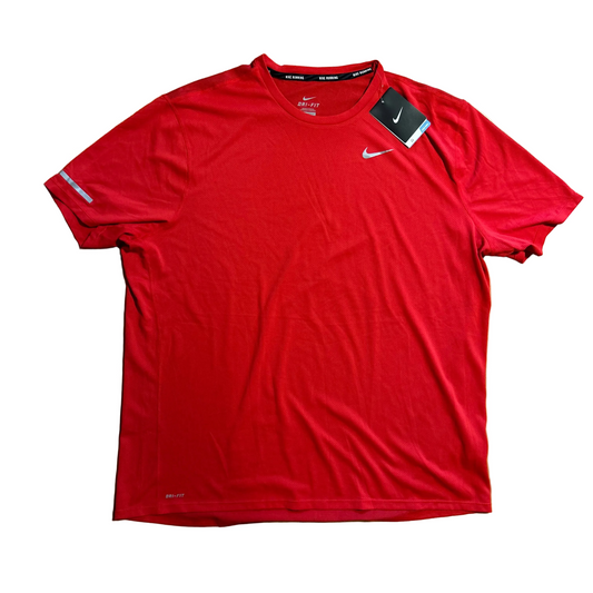 NWT DS Nike Running Dri Fit Brand New Tags Red Tshirt - XLarge - 25" x 31"