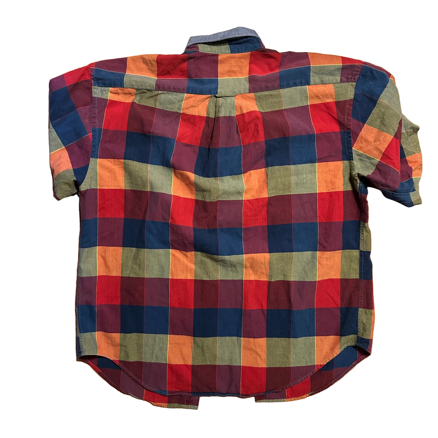 Deep River Trading Company Multicolor Short Sleeve Button Up Shirt - XLarge - 25" x 31"