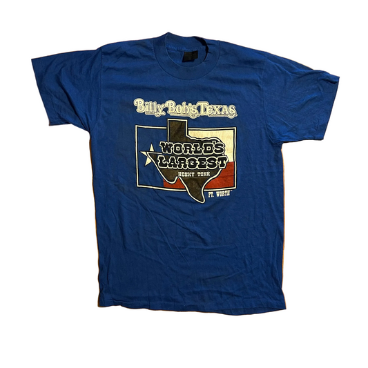 80/90’s Touch Of Gold Billy Bob’s Texas Worlds Largest Honky Tonk Blue Tshirt - Small - 19" x 27.5"