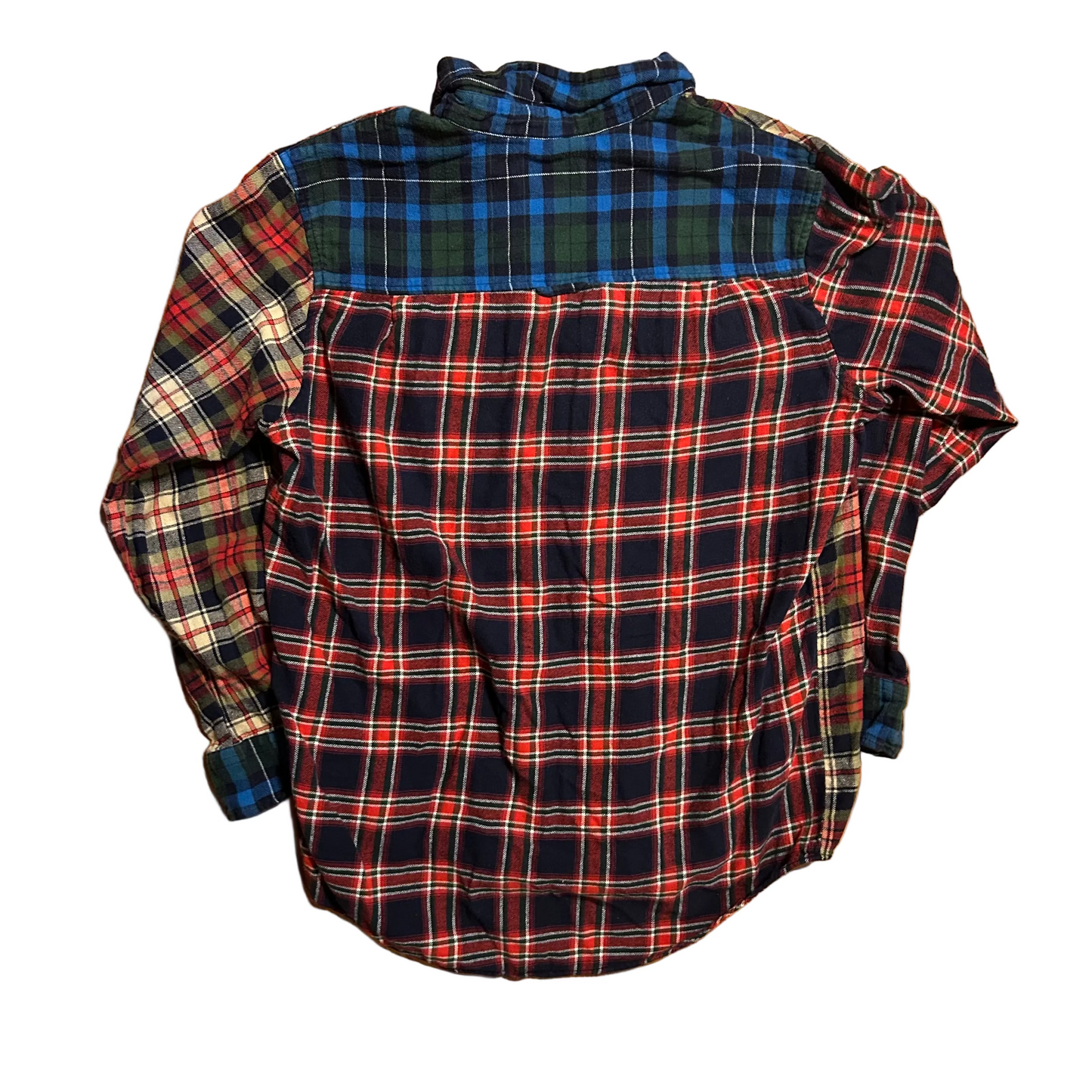 Club Room Multicolor Button Up Flannel Button Up Shirt - Medium - 21.5" x 29"