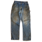 Carhartt Carphartt Blue Denim Dungaree Carpenter Jean Pants - 30" x 32.5"