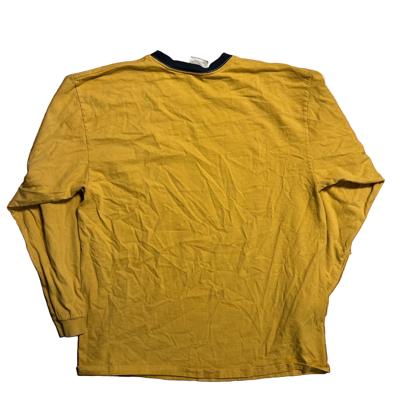 00’s Nike Yellow Long Sleeve Shirt - Large - 22" x 30"