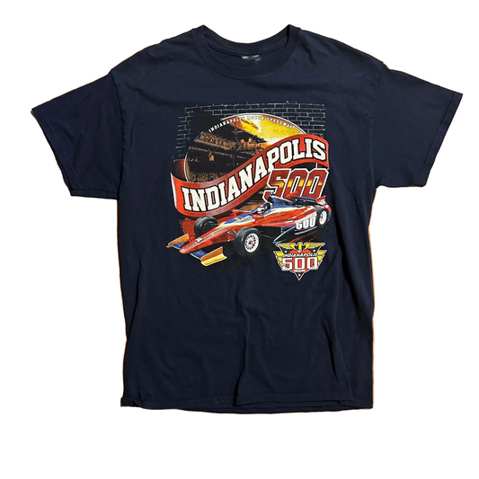 Indianapolis 500 Navy Blue Racing Tshirt - Small - 19" x 28"