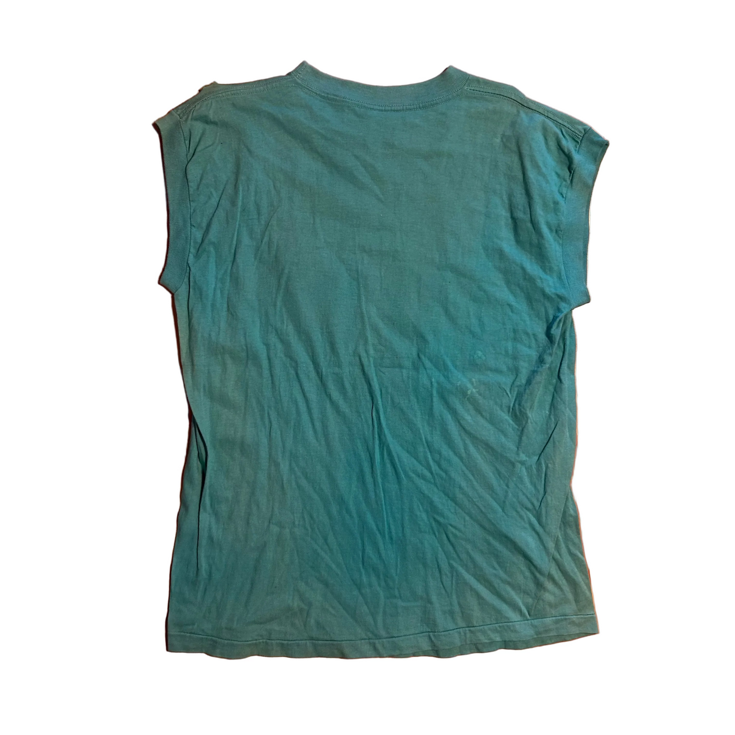 90’s Sun Sportswear 350 Blown Teal Car Tshirt - Small - 19" x 28"