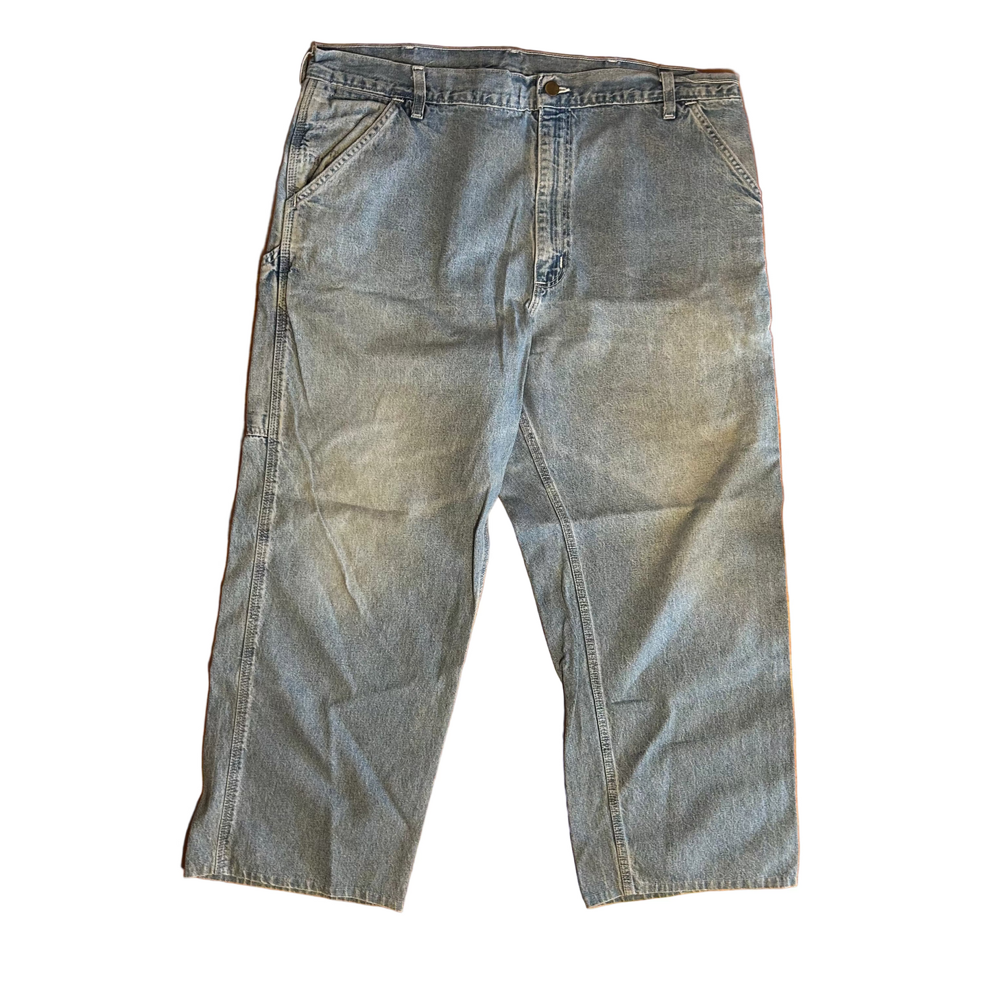 Carhartt Carphartt Blue Denim Dungaree Carpenter Jean Pants - 39" x 26.5"