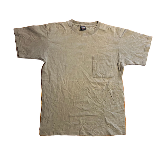 90’s Patagonia Embroidered Brown Tan Pocket Tshirt - Medium - 20" x 28"