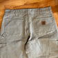 Carhartt Carphartt Khaki Brown Carpenter Dungaree Pants - 32" x 27.5"