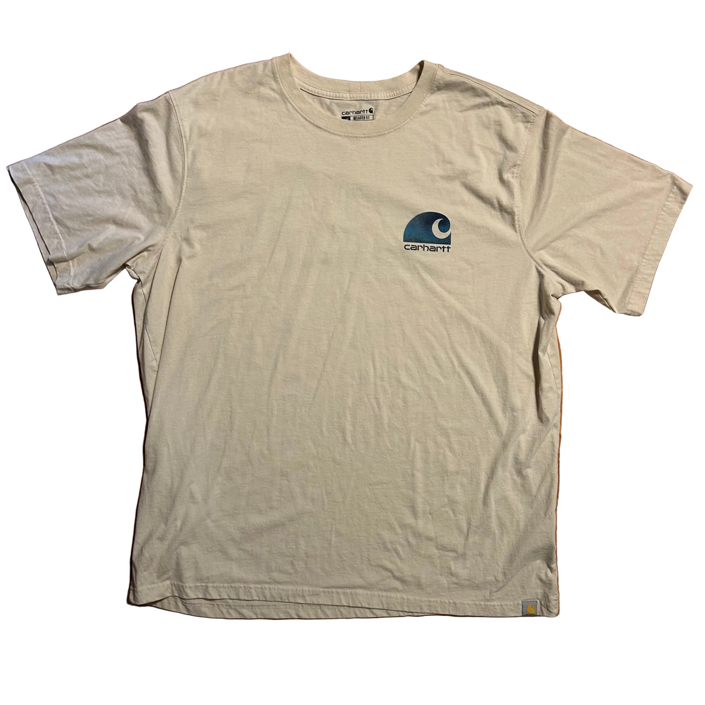 Carhartt Carphartt Relaxed Fit Tan Logo Tshirt - XLarge - 26" x 32"