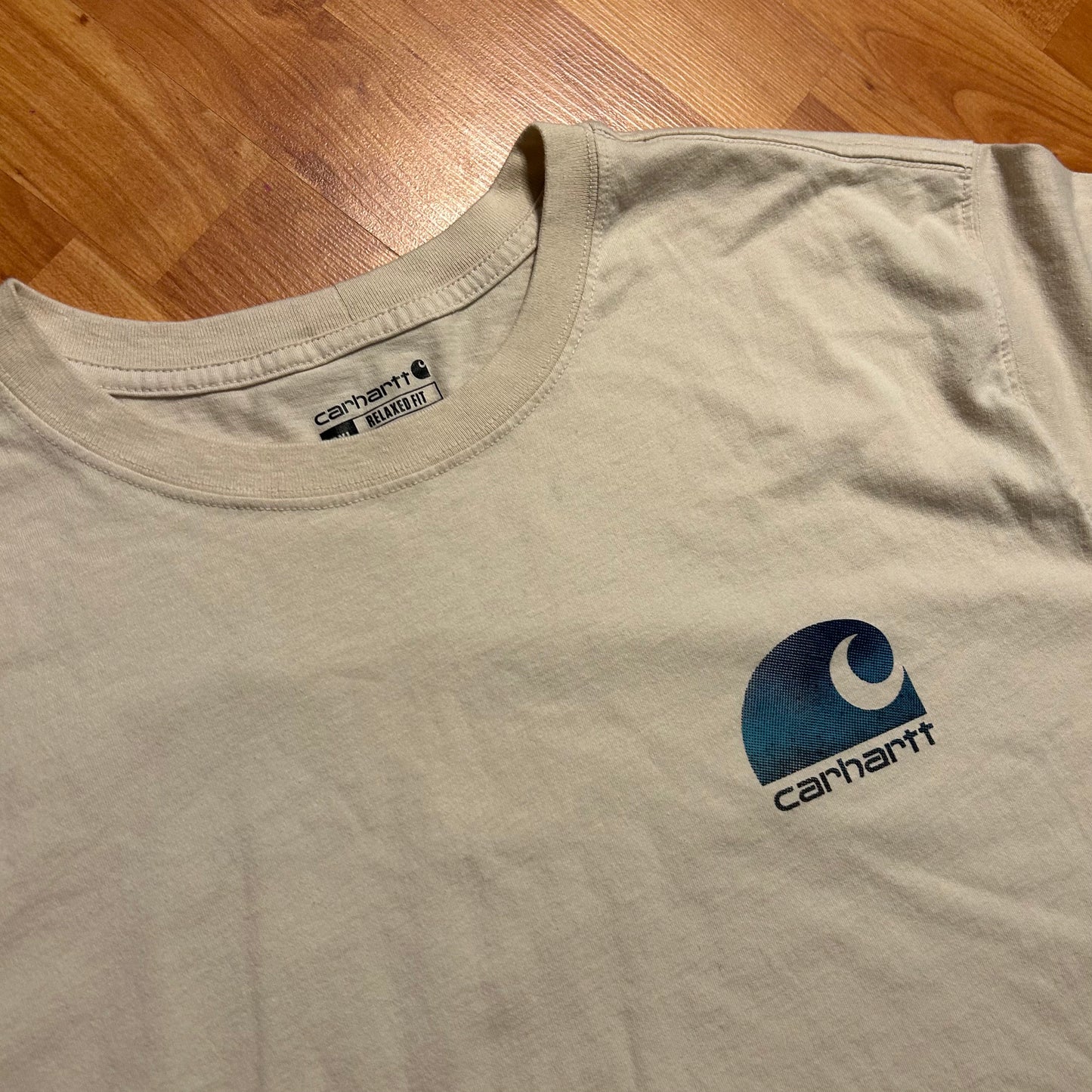 Carhartt Carphartt Relaxed Fit Tan Logo Tshirt - XLarge - 26" x 32"