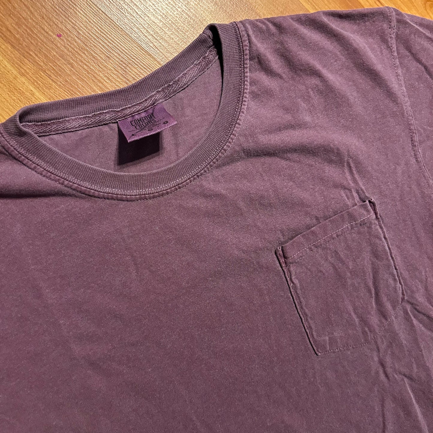 Comfort Colors Faded Red Blank Pocket Tshirt - Large - 22" x 29"