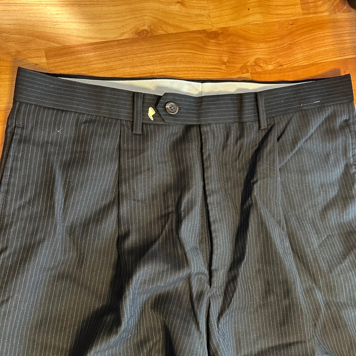 Black Striped Dress Pants - 33" x 29"