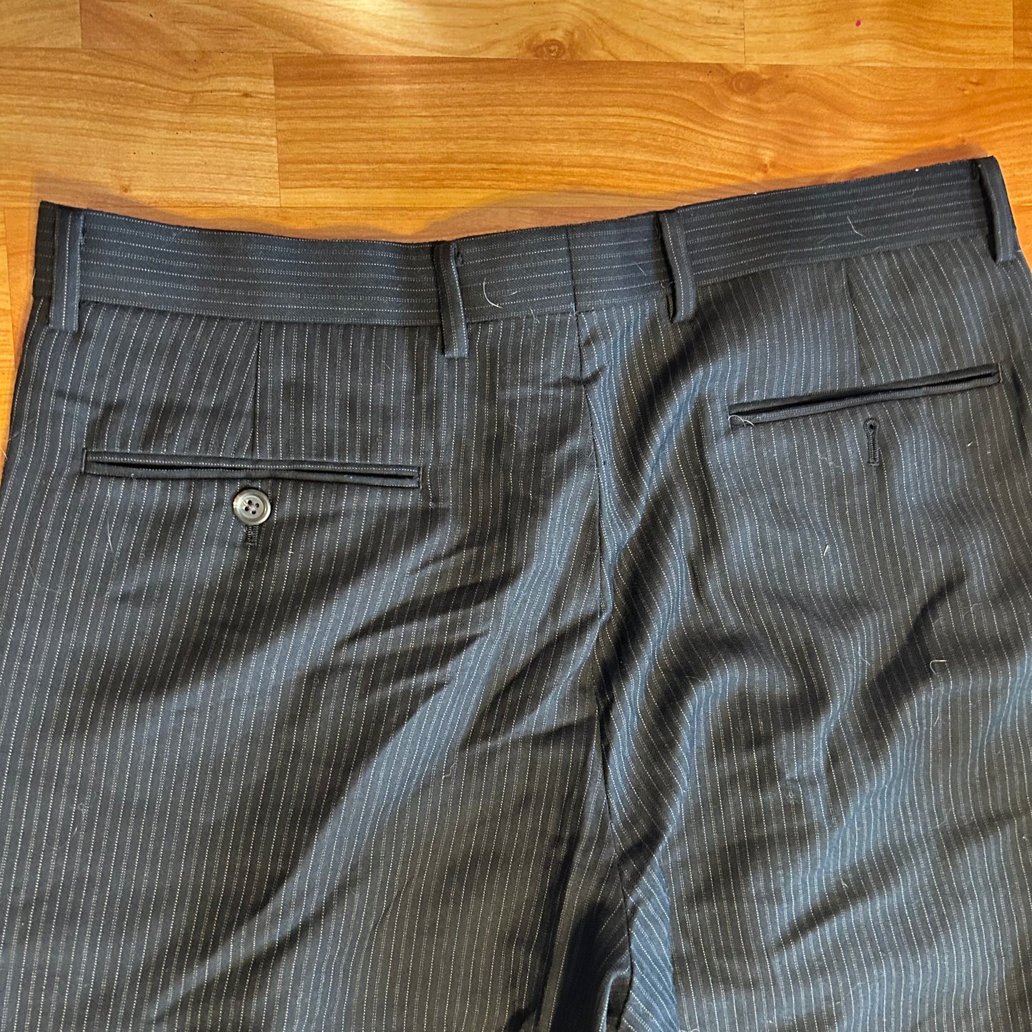 Black Striped Dress Pants - 33" x 29"