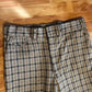 70/80's Plaid Checkered Dress Pants - 34" x 28"