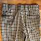 70/80's Plaid Checkered Dress Pants - 34" x 28"