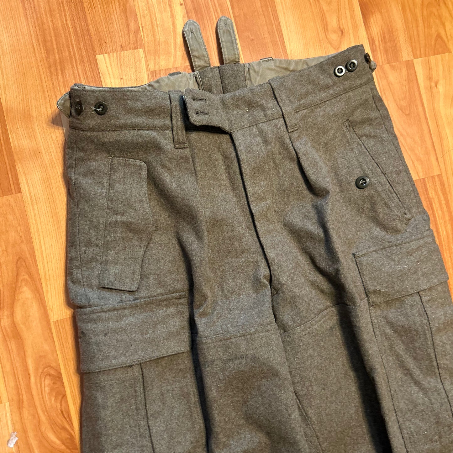 70's German Military Heavy Duty Cargo Pants - 32" x 29.5"