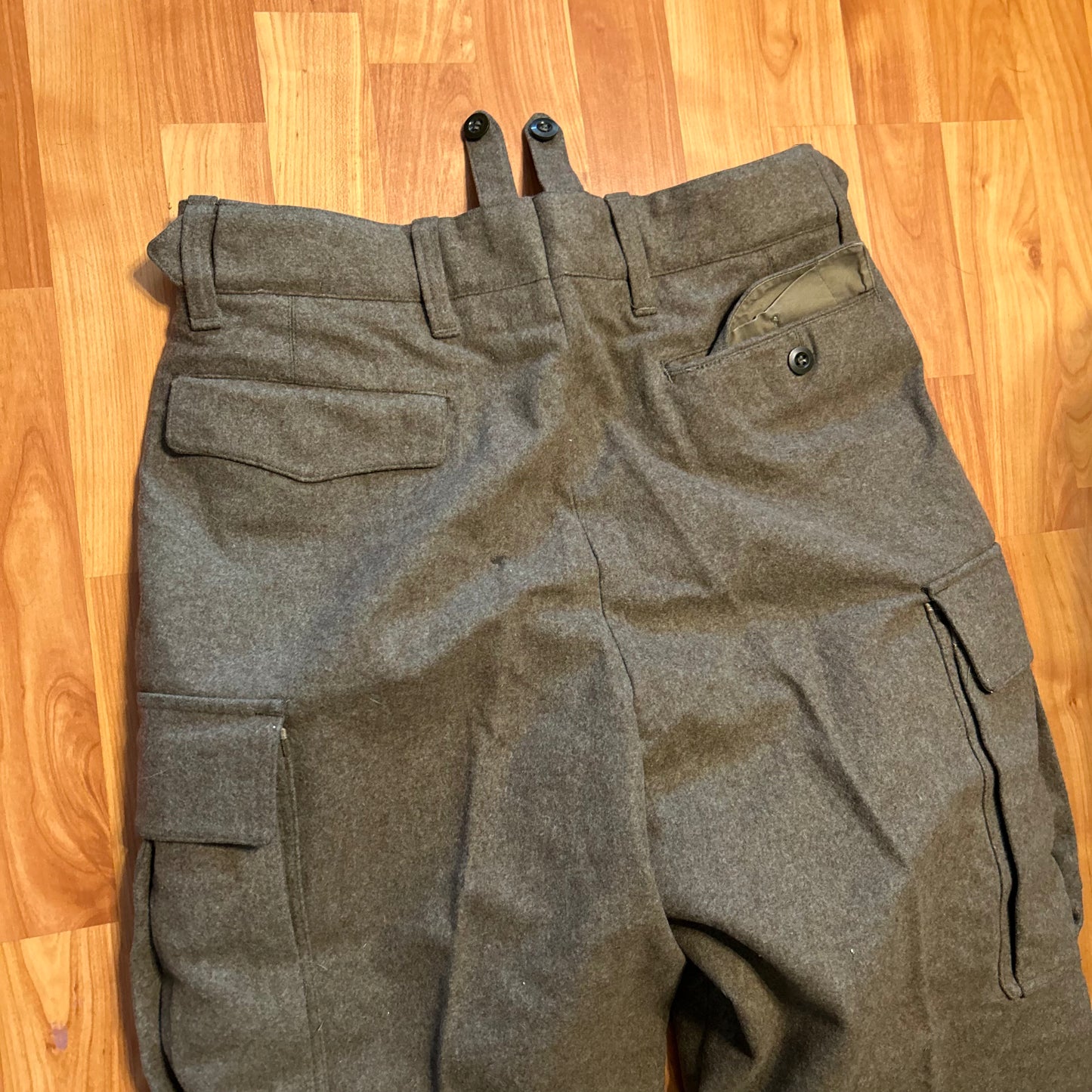 70's German Military Heavy Duty Cargo Pants - 32" x 29.5"