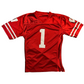 Wisconsin Badgers University Red Football Jersey Shirt - Small - 19" x 28.5"
