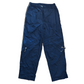 00's Nike Navy Sweat Wind Pants - Stretchy and Drawstrings - 30" x 31"