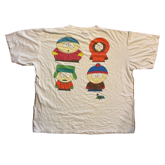 90's South Park White Tshirt - XLarge - 27" x 28"