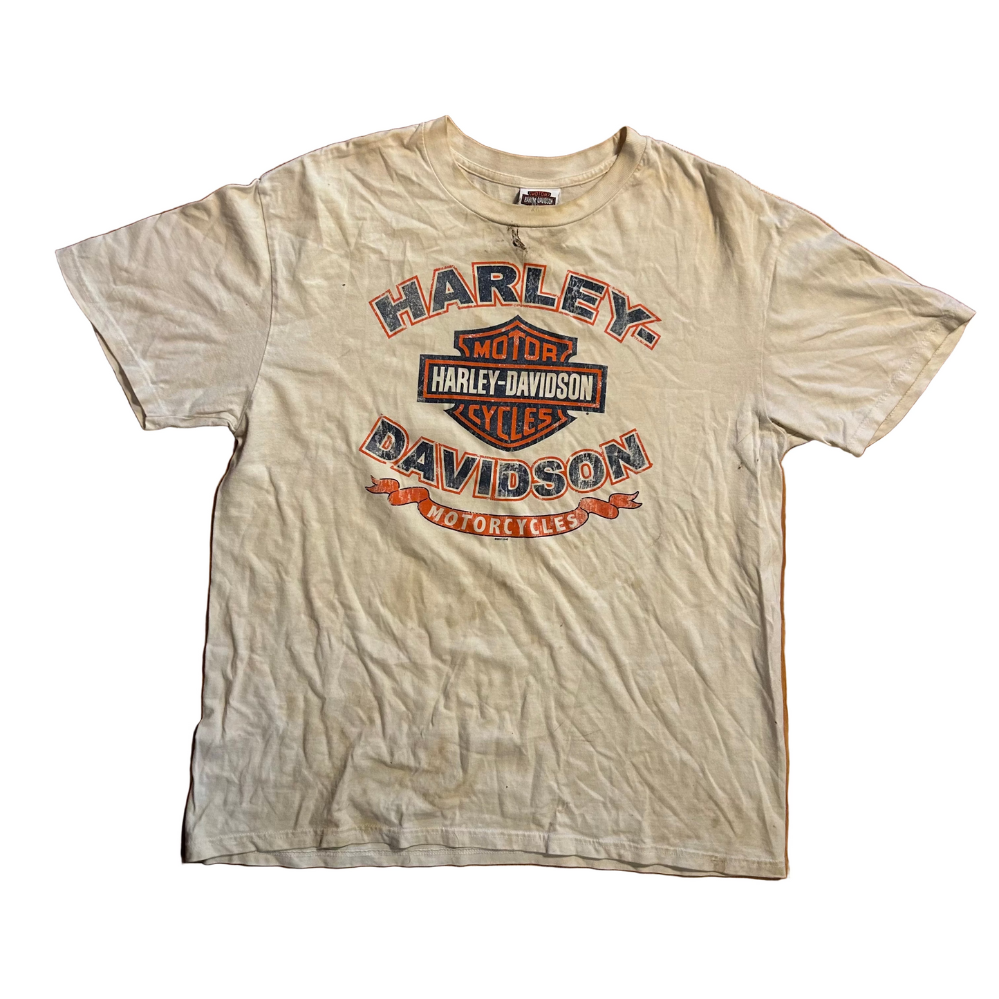 Harley Davidson Corpus Christi White Tshirt - Large - 23" x 27.5"