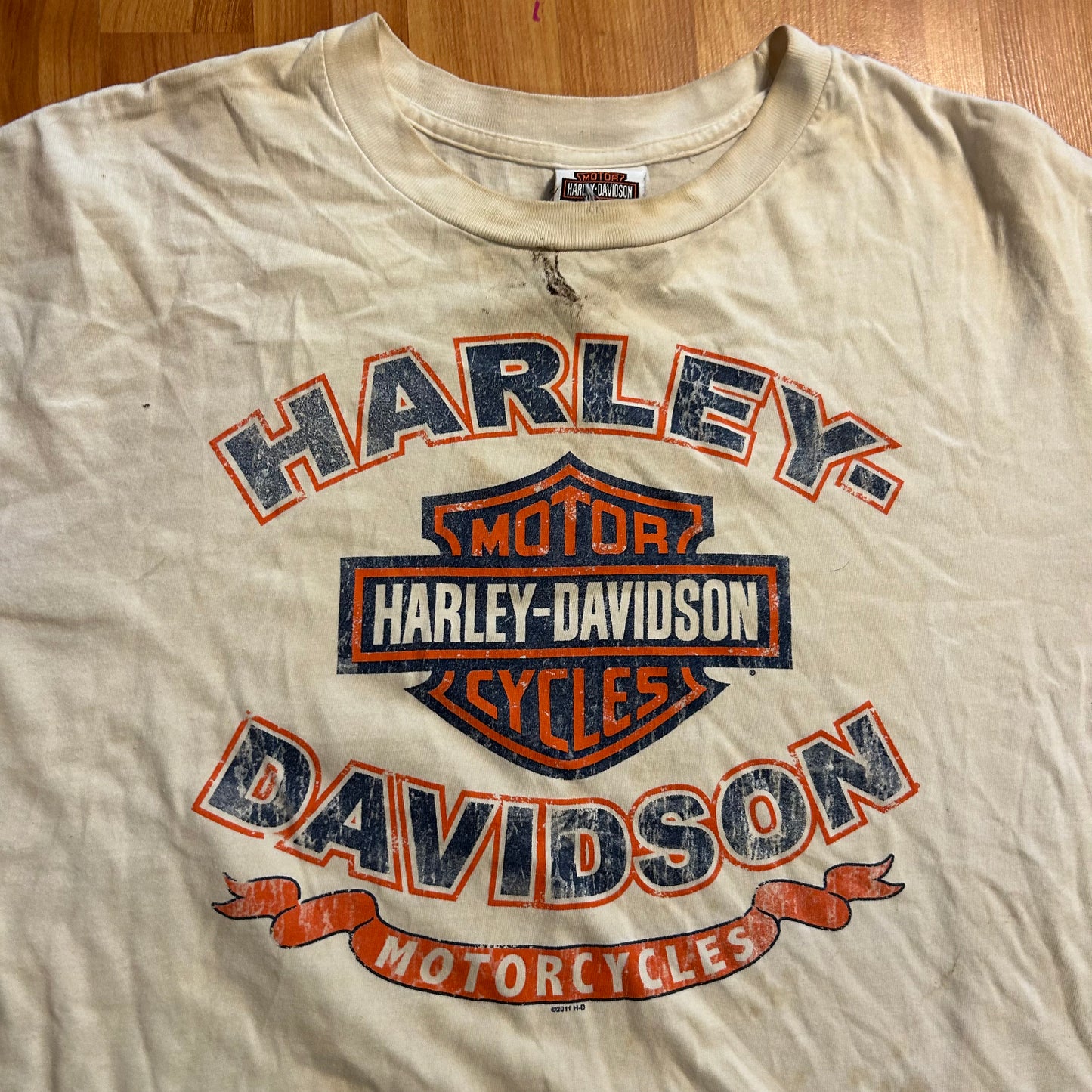 Harley Davidson Corpus Christi White Tshirt - Large - 23" x 27.5"