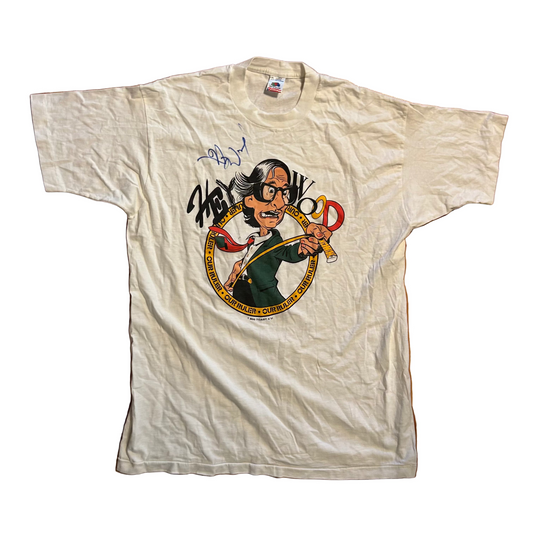 90's Heywood Our Ruler Signed White Tshirt - Large - 23" x 32"