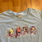 Country Store Birds Light Blue Tshirt - Small - 18" x 25"