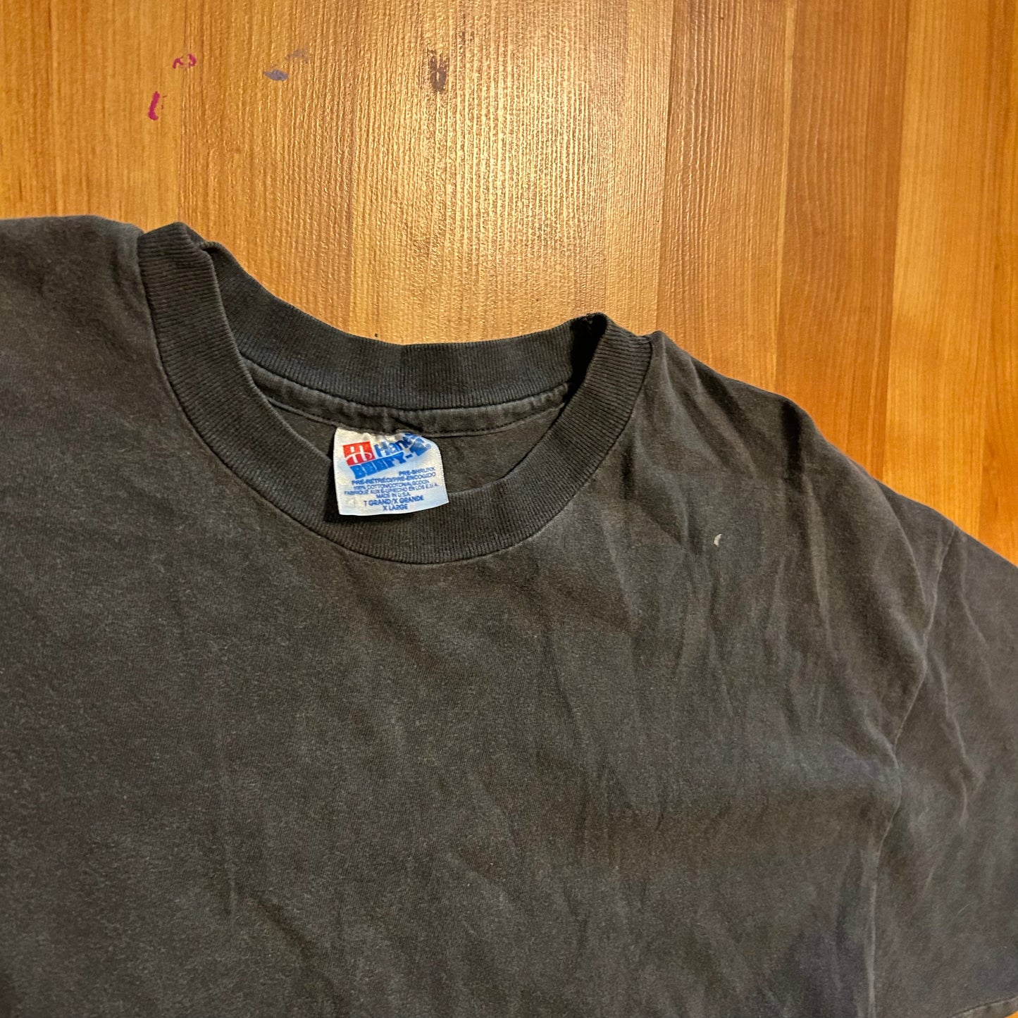 90's Mountain Mania Adrenaline Expert Black Tshirt - Large - 22" x 30"