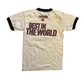 WWE CMPunk Best in the World White Black Ringer Tshirt - XSmall - 17" x 27"