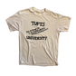 80/90's Paper Thin Tufts University White Tshirt - Small - 19" x 25"