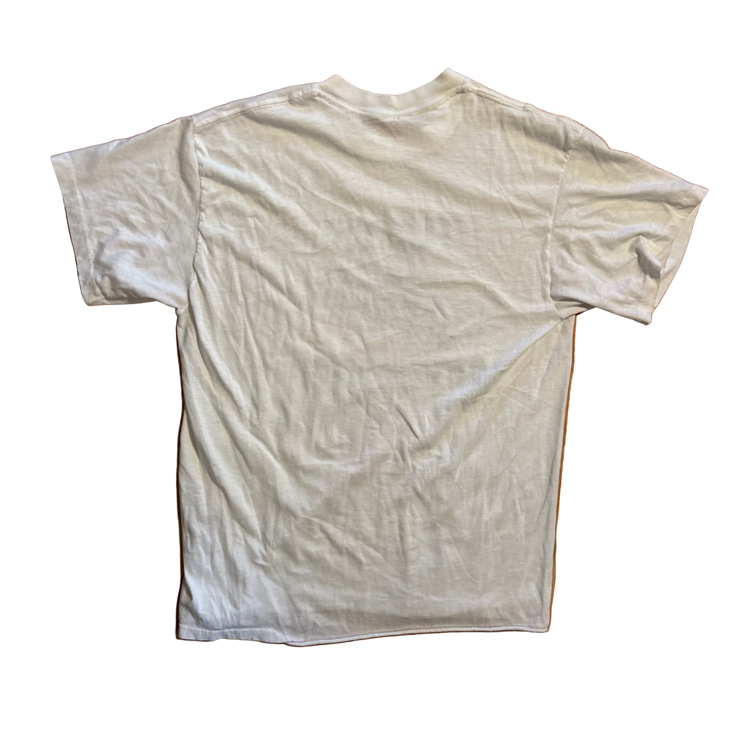 80/90's Paper Thin Tufts University White Tshirt - Small - 19" x 25"